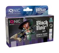 Ammo Ionic Set Oscuro | Incluye Todo lo Necesario para Pintar Negro sin complicaciones en Distintos Materiales, Acrílico, Multicolor, 20ml