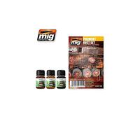 AMMO MIG-7400 Pigment Rust Set, Multicolor