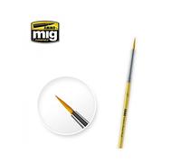 AMMO MIG-8612 2/0 Syntetic - Cepillo Redondo, Multicolor