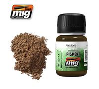 AMMO- Pigmentos de munición (35 ml) Tierra Oscura, Multicolor, MIG-3007