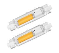 AMMQEG R7s LED 20w 78mm dimmer, blanco Natural 4500k 2000lm, LED r7s 20w 200w lámpara halógeno de bombilla equivalente, Lámpara LED sin mariposa (Blanco Natural 6, 2er Pack 78mm)