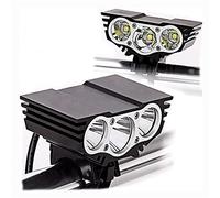 AMMZON LED Luz Bicicleta, Luces Bicicleta Recargable Súper Brillantes 8000 Lúmenes Luz Delantera Bici,Luz Bici De Montaña 4 Modes, Linterna Bicicleta Impermeable para Montar En Carretera Y Montaña