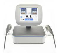 AMMZON Máquina Facial 7D Hifu para Adelgazamiento Corporal e Instrumento Belleza antienvejecimiento Facial, Estiramiento Corporal para Estiramiento de la Piel Máquina Hifu 2 manijas con 7 Cartuchos