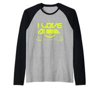 Amo A Ai Aprendizaje Automático Inteligencia Artificial Camiseta Manga Raglan
