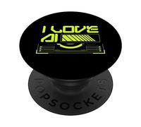Amo A Ai Aprendizaje Automático Inteligencia Artificial PopSockets PopGrip Adhesivo