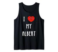 Amo A Albert Nombre Gracioso Camiseta sin Mangas