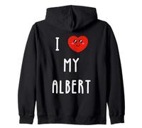 Amo A Albert Nombre Gracioso Sudadera con Capucha
