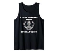 Amo a Alguien con Spinal Fusion Support Recovery Healing Camiseta sin Mangas