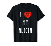 Amo A Alicia Nombre Gracioso Camiseta