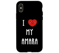 Amo A Amara Nombre Gracioso Carcasa para iPhone X/XS