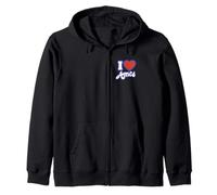Amo a Ames Iowa Sudadera con Capucha