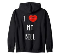 Amo A Bill Nombre Gracioso Sudadera con Capucha