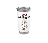 Amo a Bridlington Vaso térmico de acero inoxidable de doble pared