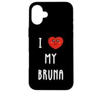 Amo A Bruna Nombre Gracioso Carcasa para iPhone 16 Plus