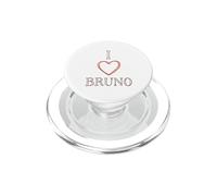 Amo A Bruno Camiseta Nombre Amigo Amo A Bruno Corazón PopSockets PopGrip para MagSafe