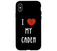 Amo A Caden Nombre Gracioso Carcasa para iPhone X/XS
