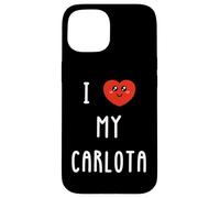 Amo A Carlota Nombre Gracioso Carcasa para iPhone 15