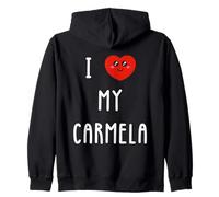 Amo A Carmela Nombre Gracioso Sudadera con Capucha