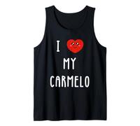 Amo A Carmelo Nombre Gracioso Camiseta sin Mangas