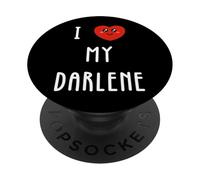 Amo A Darlene Nombre Gracioso PopSockets PopGrip Adhesivo