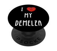 Amo A Demelza Nombre Gracioso PopSockets PopGrip Adhesivo