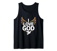 Amo a Dios Devoción Espiritual Alas Paloma Camiseta sin Mangas