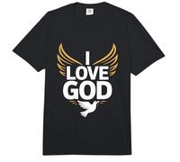 Amo a Dios Devoción Espiritual Alas Paloma Comfort Colors Adult Heavyweight T-Shirt