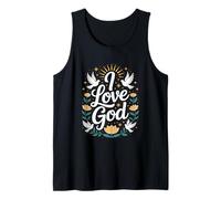 Amo a Dios Devoción Fiel Espiritual Camiseta sin Mangas