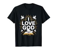 Amo a Dios Expresión de fe cristiana Camiseta