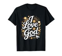 Amo a Dios Expresión de fe Espiritual Camiseta
