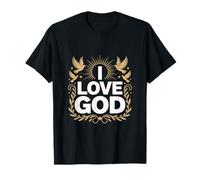 Amo a Dios Fe Espiritual Devoción Sol Camiseta