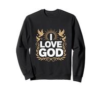 Amo a Dios Fe Espiritual Devoción Sol Sudadera