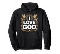 Amo a Dios Fe Espiritual Devoción Sol Sudadera con Capucha