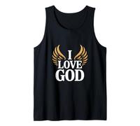 Amo a Dios Fe Inspiradora Camiseta sin Mangas