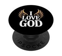 Amo a Dios Fe Inspiradora PopSockets PopGrip Adhesivo