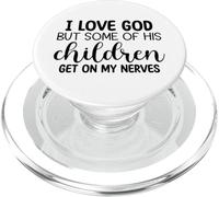 Amo a Dios, Pero Algunos de Sus Hijos se Ponen de mis Nervios PopSockets PopGrip para MagSafe