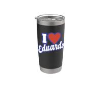 Amo a Eduardo Vaso térmico de acero inoxidable de doble pared