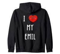 Amo A Emil Nombre Gracioso Sudadera con Capucha