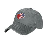 Amo A Estados Unidos Y A La República Socialista Federativa Soviética De Rusia Gray Unisex Sombrero Transpirable Cap Ligera Gorras Hip Hop para Golf Senderismo Tenis
