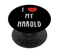Amo A Harold Nombre Gracioso PopSockets PopGrip Adhesivo