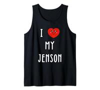 Amo A Jenson Nombre Gracioso Camiseta sin Mangas