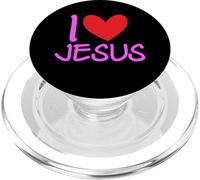 Amo a Jesucristo Nombre Hombres Guy BFF Corazón Dios Biblia Bendita PopSockets PopGrip para MagSafe