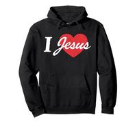 Amo a Jesús Fe Cristiana Adoración Bautismo Iglesia Religión Sudadera con Capucha