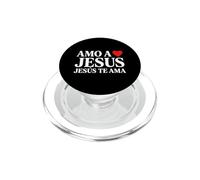 Amo A Jesus Jesus Te Ama Cristiano Español Fe Cristianos PopSockets PopGrip para MagSafe