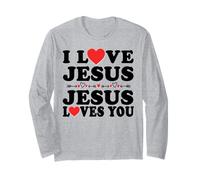 Amo a Jesús - Jesús te ama Cristiano Manga Larga