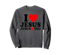 Amo a Jesús Jesús Te Ama Fe Cristiana Iglesia Jesús Sudadera