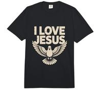 Amo a Jesús Paloma de fe Espiritual Comfort Colors Adult Heavyweight T-Shirt