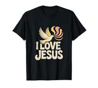 Amo a Jesús Paloma Religión Fe Espiritual Camiseta