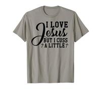 Amo a Jesús Pero yo Cristo Dios Cristiano Cruzar Hombres y Mujeres Camiseta