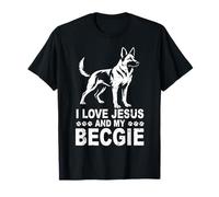 Amo a Jesús y a mi Becgie Christian Camiseta